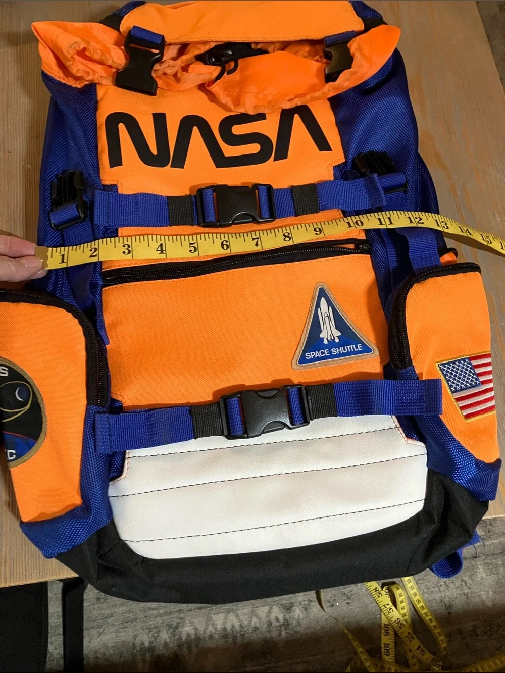 NASA Kids' Orange and Blue Space Shuttle Backpack